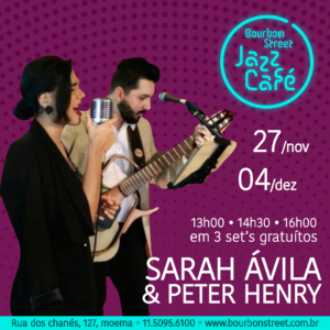 13h30 • BS Jazz Café • Sarah Avila & Peter Henry