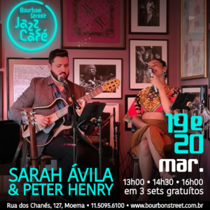 13h00 • Sarah Ávila & Peter Henry • BS Jazz Café