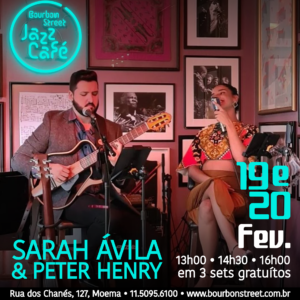 13h00 • Sarah Ávila & Peter Henry • BS Jazz Café