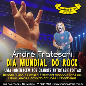 21h00 • DIA MUNDIAL DO ROCK • André Frateschi